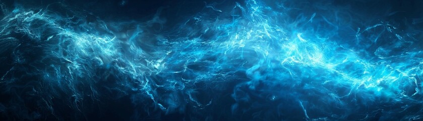 Fototapeta na wymiar Intense Blue Neon Smoke Texture Abstract Background 