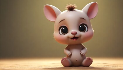 Cute and adorable cartoon, it mu&ntilde;equito , baby, juguetes, dreamlike, surrealism, super cute, trending on artstation
