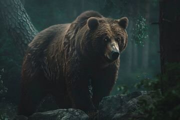 Majestic LZ Bear in its Natural Habitat - A Captivating Wildlife Encounter