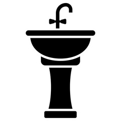 basin icon, simple vector design
