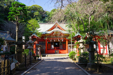 湘南　江島神社の中津宮（なかつみや）