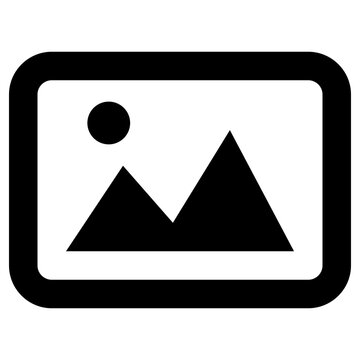 photograph icon, simple vector design