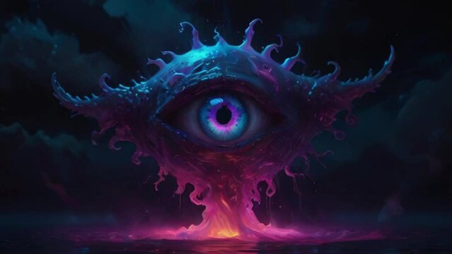 alien monster ocean one eye