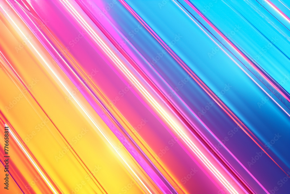 Poster abstract futuristic lines of light. backdrop for design with selective focus and copy space.