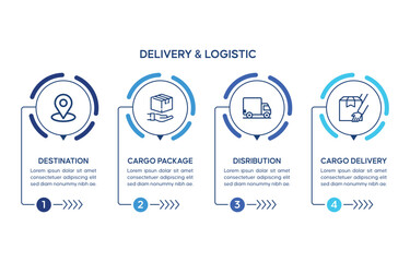 Delivery and Logistics Infographic Concepts