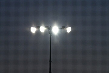 Stadium Lights at a Baseball Field