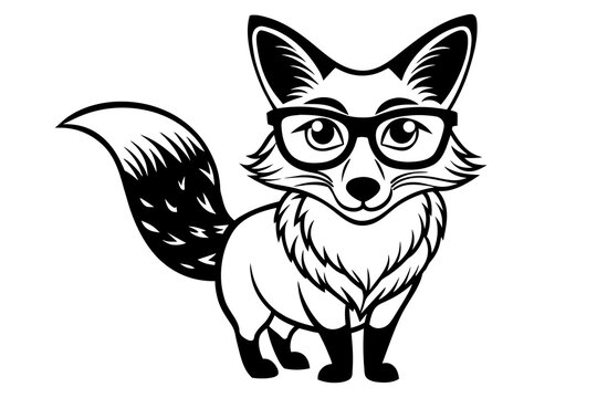 illustration of cartoon fox