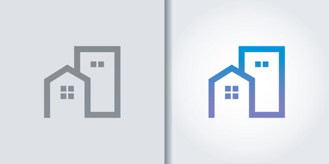 building house logo set