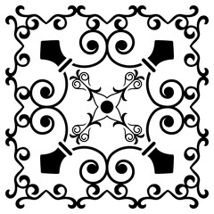 decorative pattern icon, simple vector design