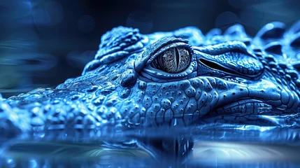 Fototapeten Crocodile Security Solutions, Strong and reliable images featuring crocodiles to symbolize security solutions, data protection services, or cybersecurity measures © jamrut