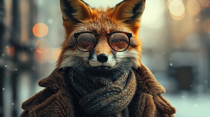 Fox Marketing Solutions, Clever and resourceful visuals featuring foxes to represent marketing strategies, branding solutions, or advertising campaigns