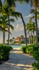 Tropical Enchantment: A Glimpse into a Luxury Beach Resort in Paradise
