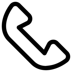 telephone receiver icon, simple vector design