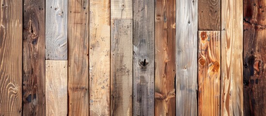A Close-Up of a Wooden Wall with Many Planks