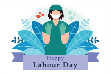 Labour Day Flat Illustration Design
