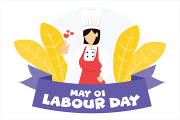 Labour Day Flat Illustration Design
