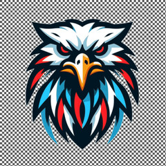 vector illustration of eagle suitable for a logo esport gaming editable design available in PNG