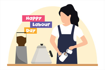 Labour Day Flat Illustration Design