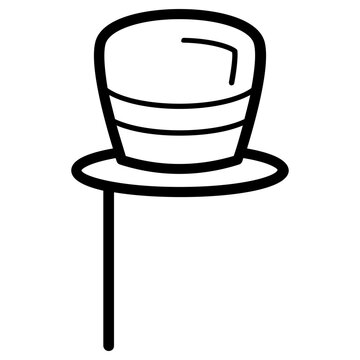 hat mask icon, simple vector design