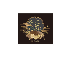 Traditional asia pattern or cover style design.