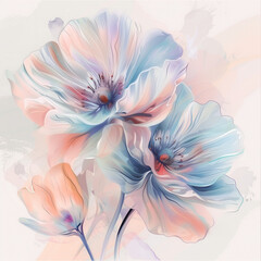 pastel flowers