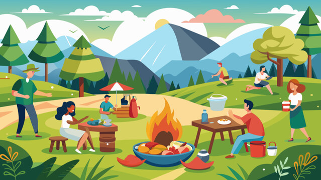 picnic on the gress