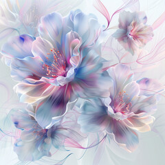 pastel flowers