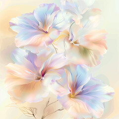 pastel flowers