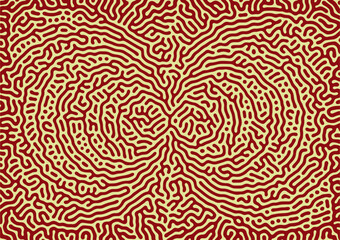 Round shape turing patterns background design