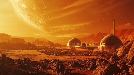 Blueprint of a Martian colony