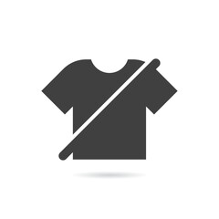 Vector Isolated No T-Shirt Icon