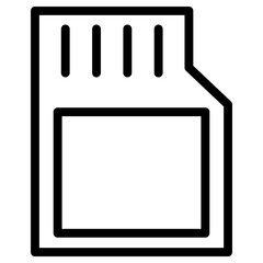 memory icon, simple vector design