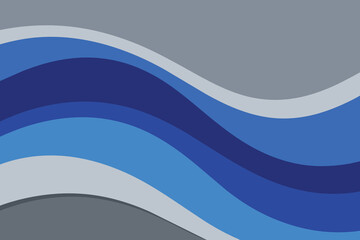 Abstract blue and gray wave background vector