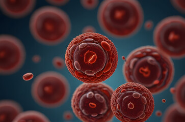 Blood Cells in Motion,  Microscopic Perspective