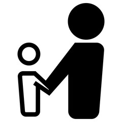 child care icon, simple vector design