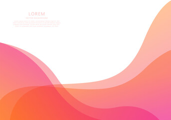 Wave lines abstract vector illustration For the model product website design