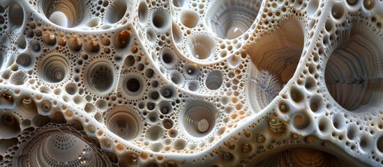 Foraminifera Shells Intricate Structure Revealing Prehistoric Marine Lifes Complexity - obrazy, fototapety, plakaty
