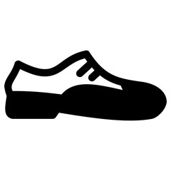 shoe icon, simple vector design