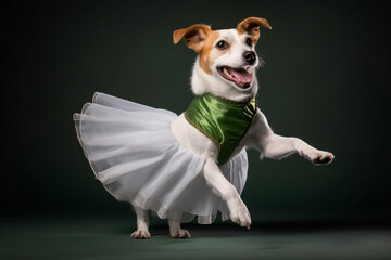 Jack Russel dog dancing ballet