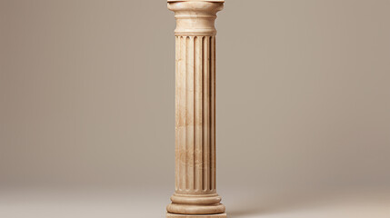 Beige stone column illustration background