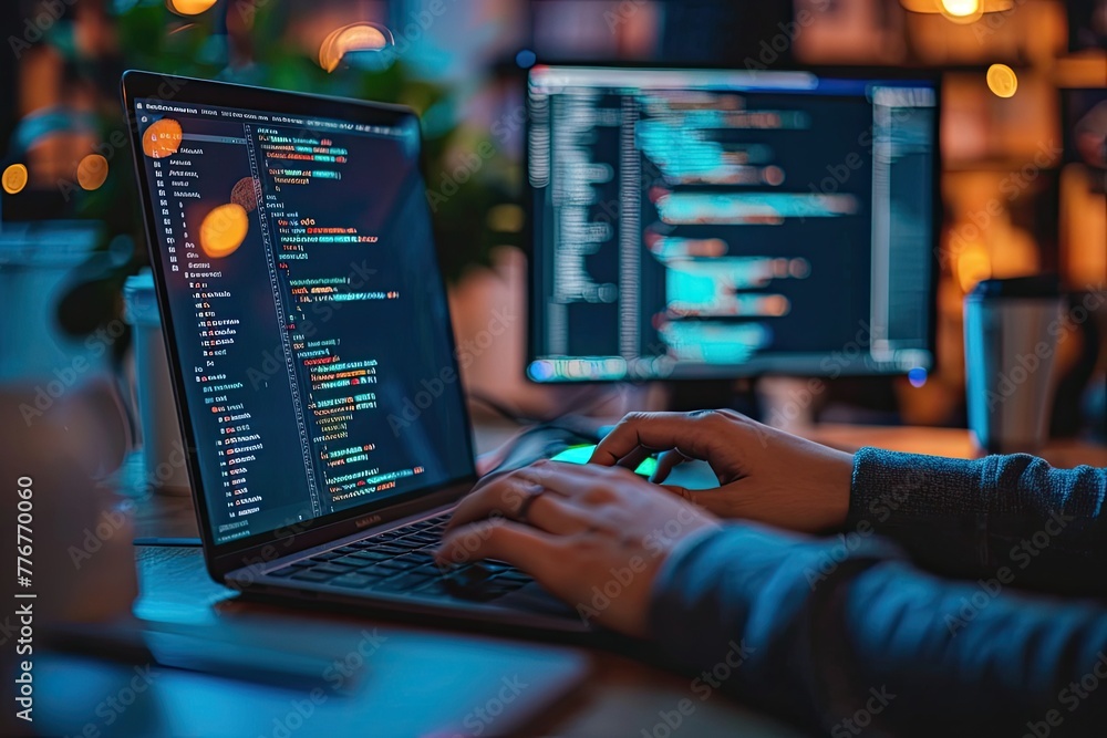 Poster developing a cybersecurity training program for employees of a digital company, designing a comprehe