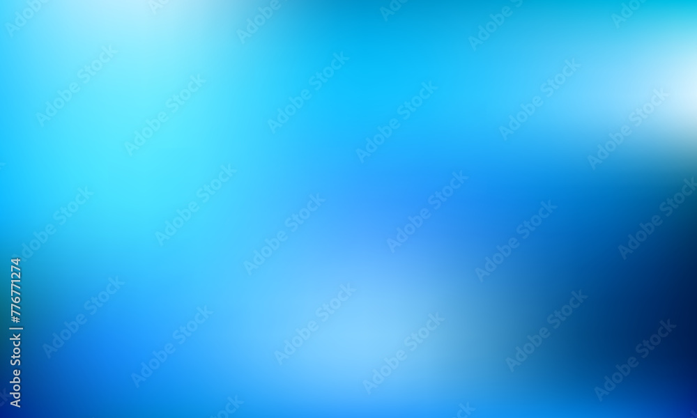 Wall mural glowing blurry blue color gradient background. color gradient design for banners, wallpapers, covers