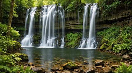 Majestic Forest Falls: Nature's Tranquil Beauty
