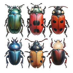 Magnificent Voavanga Illustration - Vibrant 3D Design Ideal for Print Projects and Graphic Art - Isolated Vector Clipart with Clean White Background