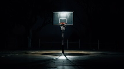 night basketball dark
