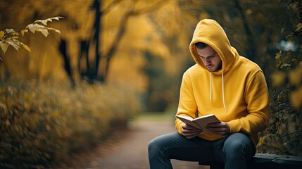 relaxed yellow hoodie