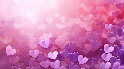 scattered pink purple heart background