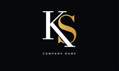 KS, SK, K, S Abstract Letters Logo Monogram