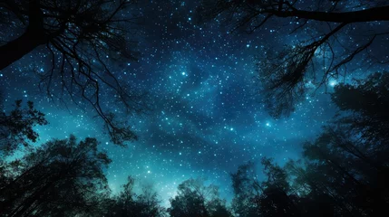 Deurstickers celestial background stars © vectorwin