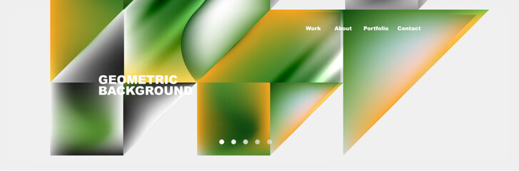 Glassmorphism geometric abstract background. Vector Illustration For Wallpaper, Banner, Background, Card, Book Illustration, landing page